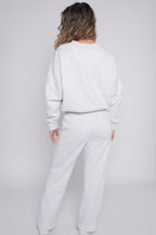 Oversized Bomber Style Fleece Zipper Co-ord