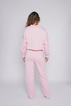 Oversized Bomber Style Fleece Zipper Co-ord
