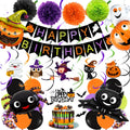 IMISHM Halloween Party Decorations Kit — Banner, Balloons & Cake Topper for Halloween Birthday