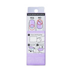 imPRESS Color Press-On Manicure Lavender – Short & Square, 30 Nails, No Dry Time, Chip Proof