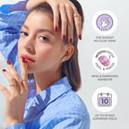 imPRESS Color Press-On Manicure Lavender – Short & Square, 30 Nails, No Dry Time, Chip Proof
