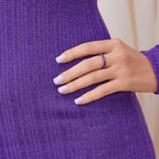 imPRESS Color Press-On Manicure Lavender – Short & Square, 30 Nails, No Dry Time, Chip Proof