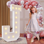 imprsv 4FT Marquee Light Up Letter J - Large Foam Party Decor for Weddings & Events