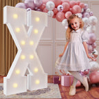 imprsv 4FT Marquee Light Up Letters – Letter X for Birthday & Wedding Decor
