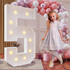 imprsv 4FT Marquee Number 5 - DIY Light Up Birthday & Anniversary Party Decor