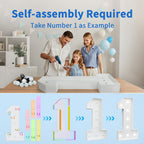 imprsv Marquee Numbers 50th Birthday Decor – 4ft Light-Up 50th Celebration Backdrop