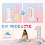 imprsv 3FT Marquee Numbers - Light Up Birthday & Anniversary Decor | Pre-Cut Foam Board Kit