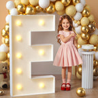 imprsv Marquee Light Up Letters 3ft Mosaic Alphabet — Weddings, Baby Showers, Graduations (Assemble)