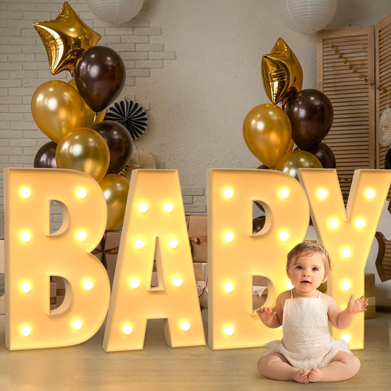 imprsv Marquee Letters 3ft Tall – O | Light Up Birthday & Engagement Decor