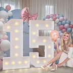 imprsv 4FT Marquee Number 3 – DIY Light Up Birthday Decor, Foam Board Kit