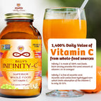 Infinity-C Organic Whole-Food Vitamin C Powder – 1000mg, Acerola, Camu Camu & Amla (30 Servings)