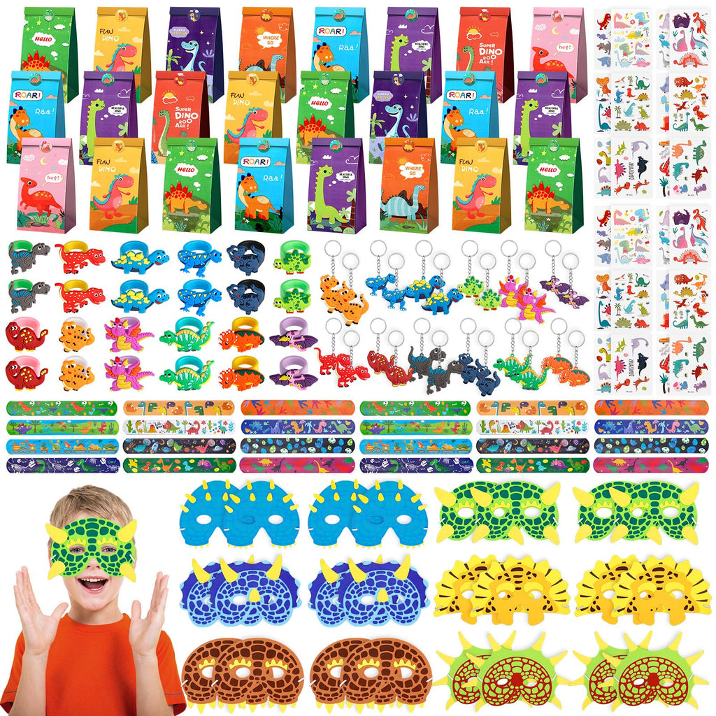 INNOCHEER Dinosaur Party Favors — 24-Pack Birthday Party Supplies