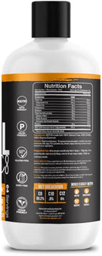 Intentionally Bare Pure C8 MCT Oil Organic – Brain Octane MCT Oil for Keto, Vegan & Paleo Diets – Unflavored 32oz