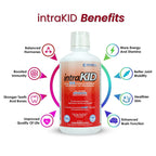 intraKID Drucker Labs Organic Liquid Multivitamin for Kids – Fruity Raspberry, Immune Support, 32 oz