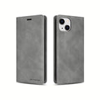 iPhone 14 Series Book Flip Case Leather Wallet