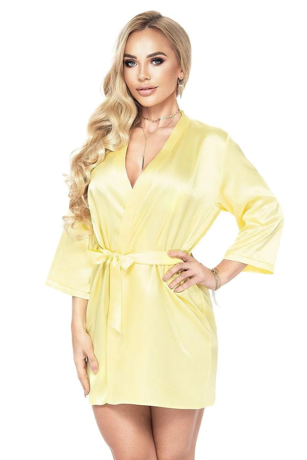 Irall Italian satin bathrobe