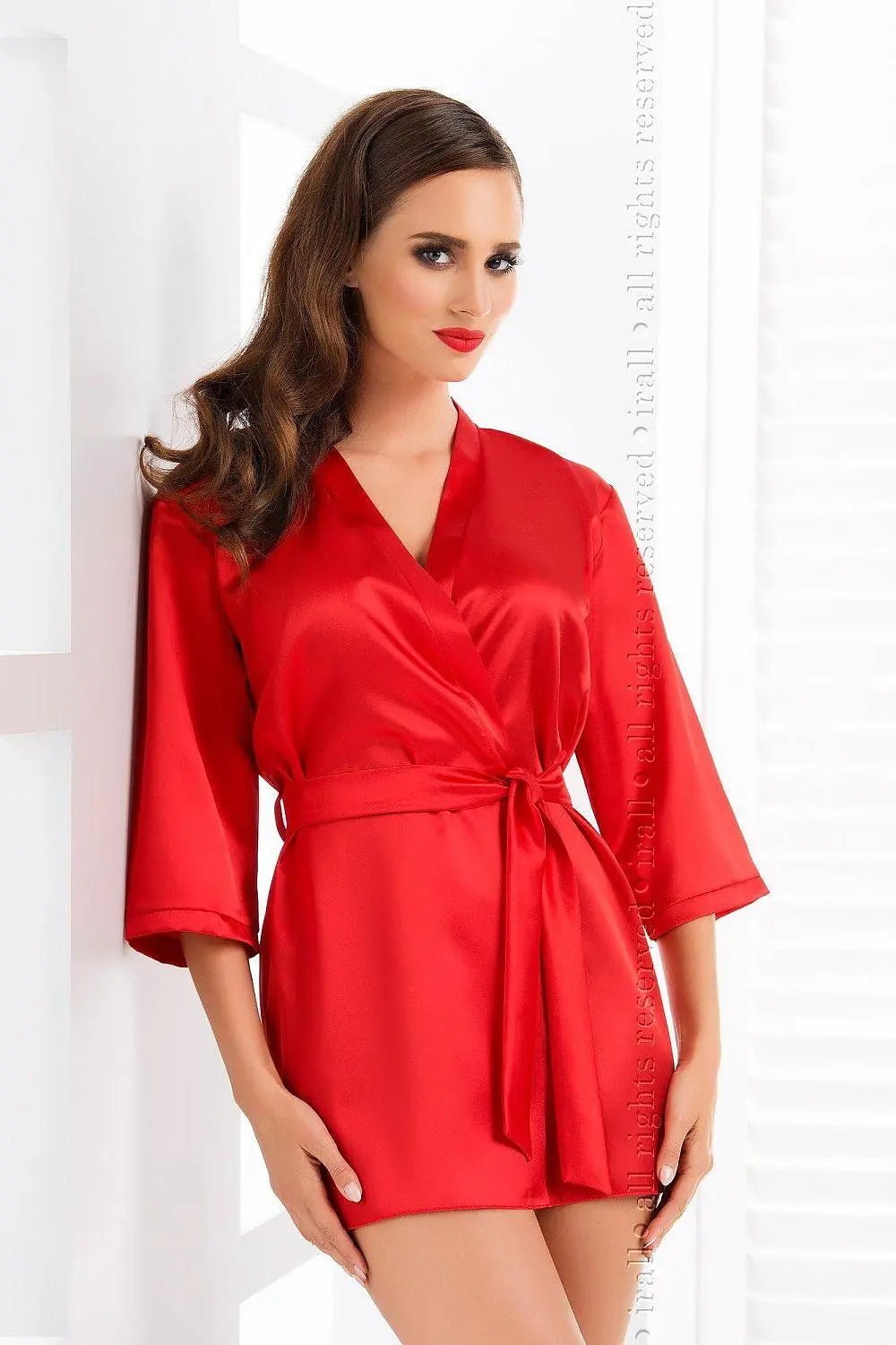 Irall Italian satin bathrobe