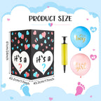 Ireer Gender Reveal Balloon Box with 16 Latex Balloons – Easy Assembly & Party Decor