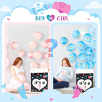 Ireer Gender Reveal Balloon Box with 16 Latex Balloons – Easy Assembly & Party Decor