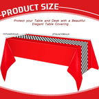 Irenare Racing Tablecloths – 2-Piece Car Theme Table Covers 54 x 108 in