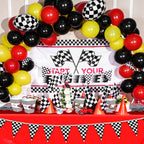 Irenare Racing Tablecloths – 2-Piece Car Theme Table Covers 54 x 108 in