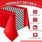 Irenare Racing Tablecloths – 2-Piece Car Theme Table Covers 54 x 108 in