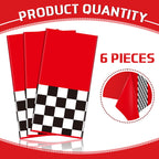 Irenare 6-Sheet Racetrack Tablecloth Pack – 54 x 108 in Car Birthday Party Decor