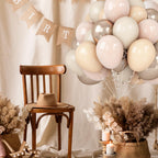 Isndare Blush Gold Beige Latex Balloons 50pcs - 12in Party Decor Set