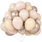 Isndare Blush Gold Beige Latex Balloons 50pcs - 12in Party Decor Set