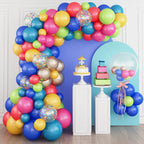 Isndare Colorful Balloon Garland Arch Kit – Rainbow Assorted Balloons