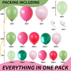 Isndare Pink Flamingo Balloons Garland Arch Kit | Tropical Party Decor for Summer, Beach, Luau