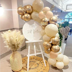 Isndare Blush Gold Beige Latex Balloons 50pcs - 12in Party Decor Set
