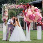 Isndare Pink Rose Gold Balloons – 60pcs 12in Confetti Latex for Arch, Birthday, Wedding