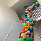 Isndare Colorful Balloon Garland Arch Kit – Rainbow Assorted Balloons