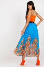 Italy Moda comfortable elastic waistband long skirt