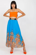 Italy Moda comfortable elastic waistband long skirt