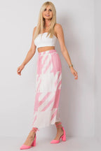 Italy Moda elastic waistband pleated skirt