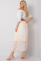 Italy Moda elastic waistband pleated skirt