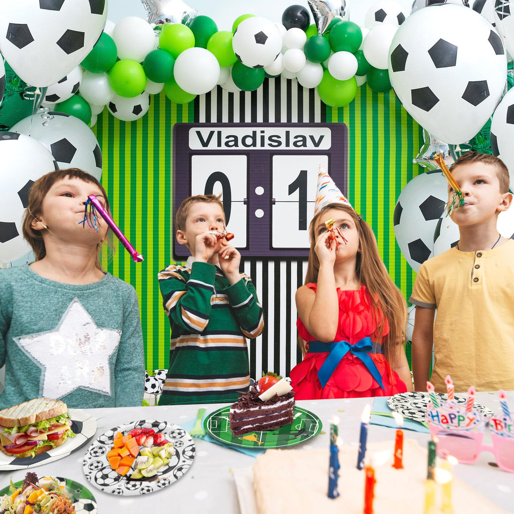 ITTEBISS 48PCS Soccer Plates – 7-Inch Disposable Party Plates for Kids & Adults