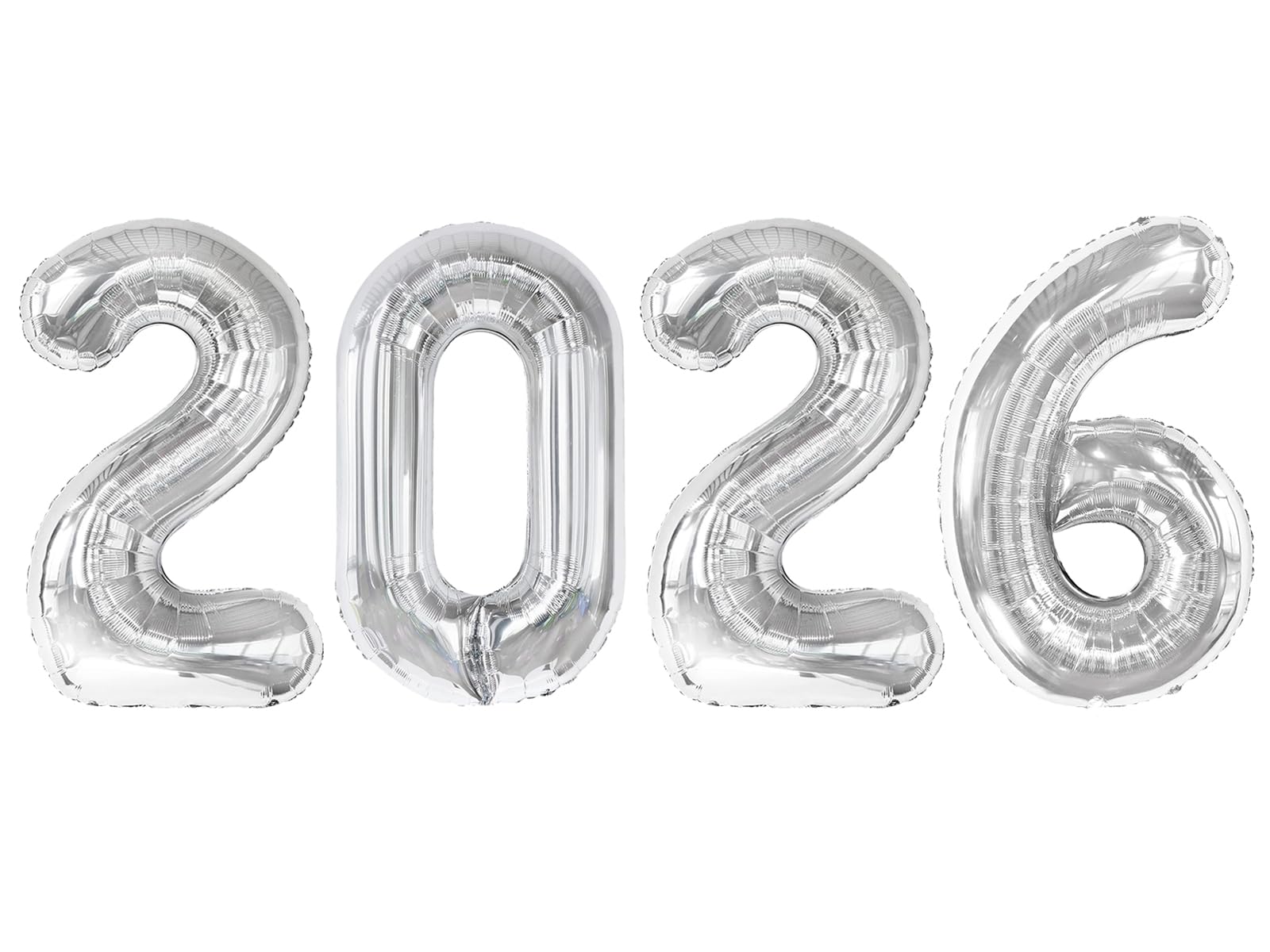 IWERP 2026 Silver 40-Inch Balloon — New Year’s Eve Party Decor & 2026 Balloons