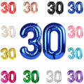 IWERP 30 Balloon Number – 40-Inch Metallic Blue 30th Birthday Balloons