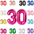 IWERP 30 Balloon Number – 40-Inch Hot Pink 30th Birthday Balloons