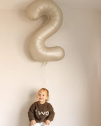 IWERP 60 Balloon Number – Cream 40-Inch Birthday Balloons for 60th Birthday & Anniversary