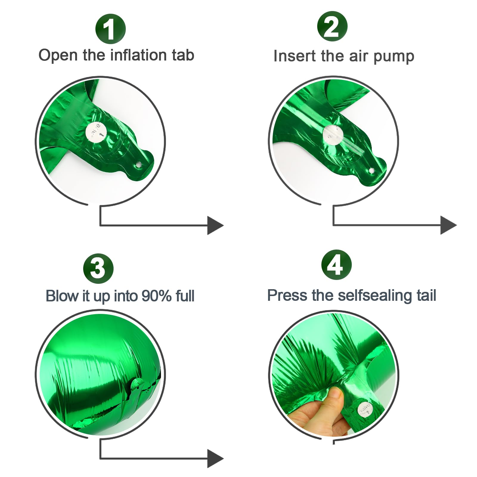 IWERP 60th Birthday Balloons - 40-Inch Green Number Balloon for Men & Women