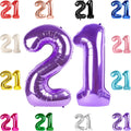 IWERP 21 Balloon Number (40-Inch) – Purple 21st Birthday Balloons & Anniversary Decor