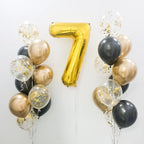 IWERP Gold Number 7 Balloon 40-Inch – 7th Birthday Decorations & Gold Party Balloons