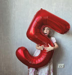 IWERP 18 Balloon Number – 40-Inch Red 18th Birthday Balloons for Boys & Girls | Party Decor