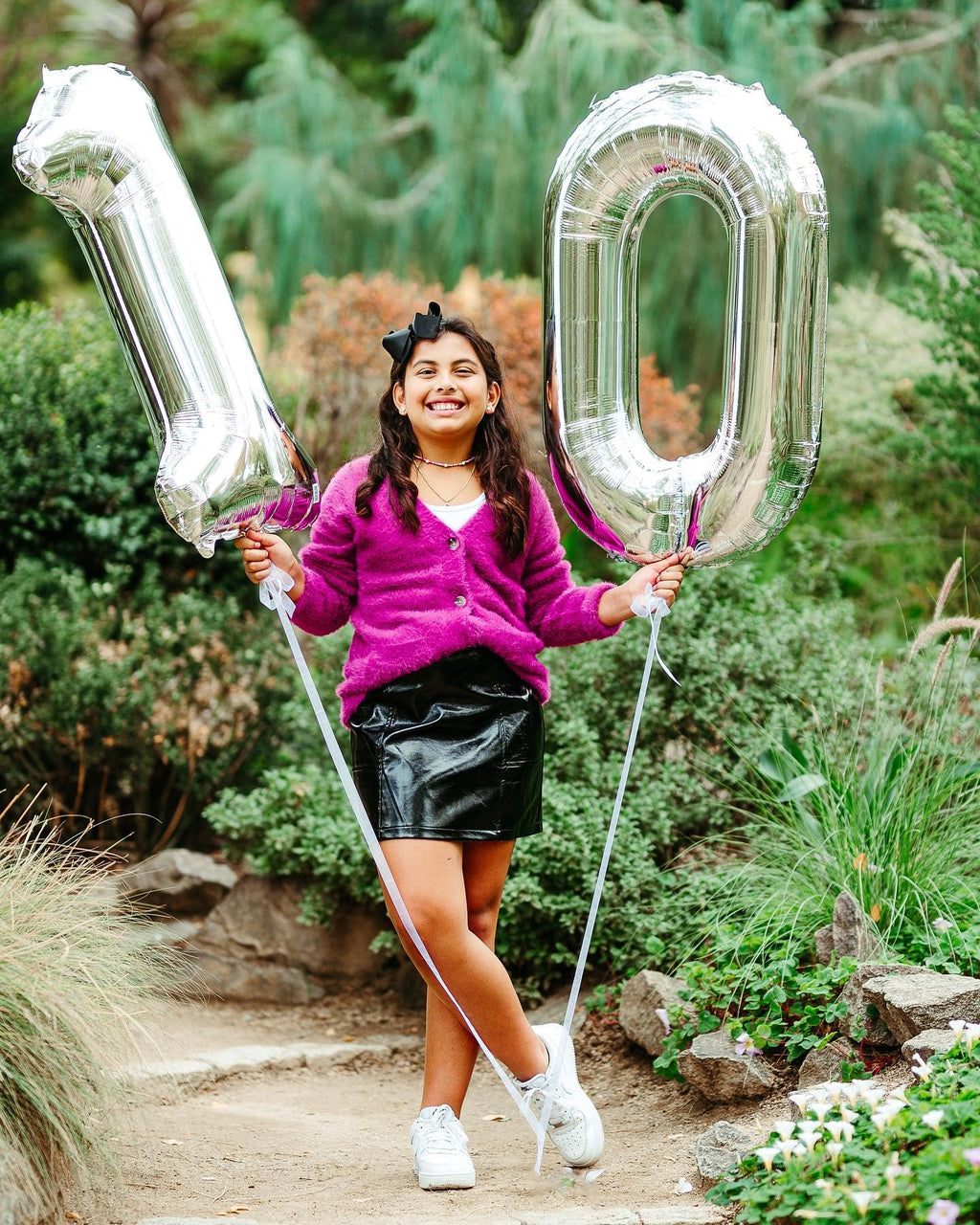 IWERP 10 Balloon Number – Silver 40-Inch 10th Birthday Balloons for Boys & Girls