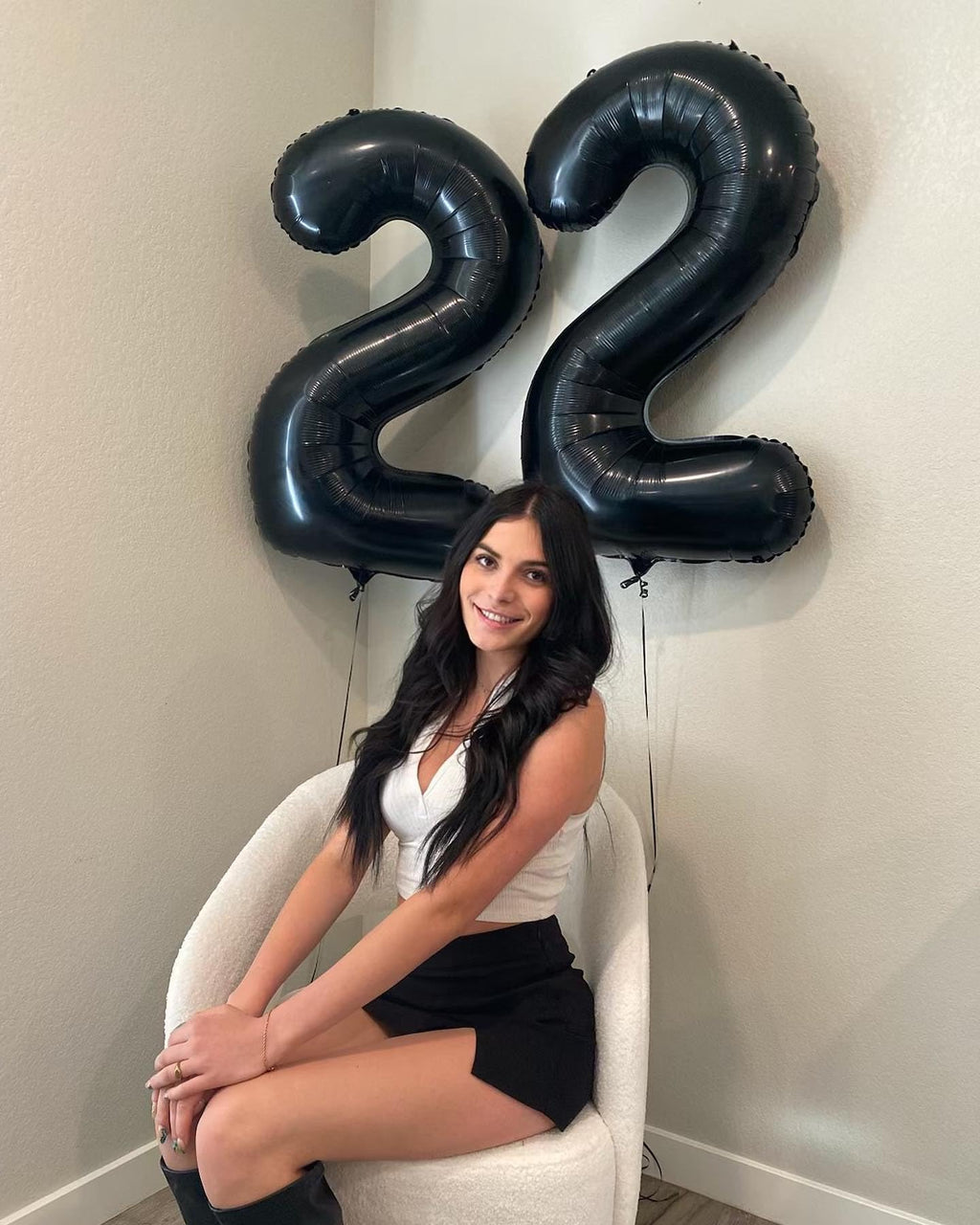 IWERP 19 Balloon Number – 40-Inch Black 19th Birthday Balloons for Parties & Anniversaries