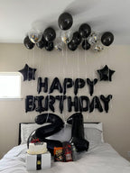 IWERP 21 Balloon – 40-Inch Black Number Balloons for 21st Birthday Celebrations